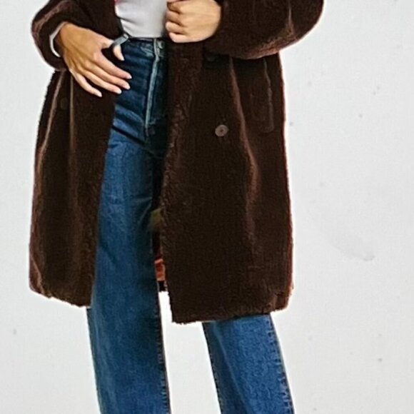 Apparis Daryna Coat in Espresso Color Size L - Picture 11 of 12